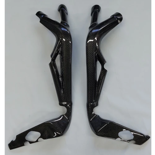 Couple of frame guards | glossy plain carbon