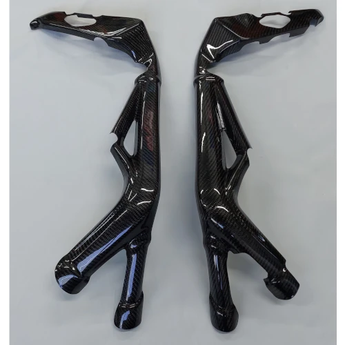 Couple of frame guards | glossy plain carbon