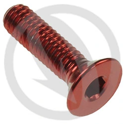 005 bolt - red ergal 7075 T6 - M4 x 15 | Lightech