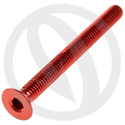 005 bolt - red ergal 7075 - M4 x 40 | Lightech