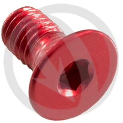 005 bolt - red ergal 7075 T6 - M5 x 10 | Lightech
