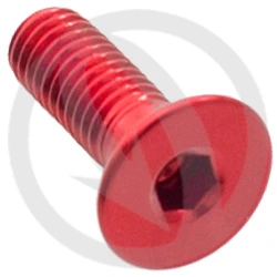005 bolt - red ergal 7075 T6 - M5 x 15 | Lightech