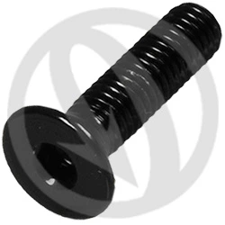 005 bolt - black ergal 7075 - M5 x 20 | Lightech