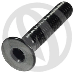 005 bolt - black ergal 7075 T6 - M5 x 25 | Lightech