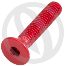 Vite 005 ergal 7075 T6 rosso - M5 x 25 | Lightech