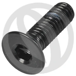 005 bolt - black ergal 7075 T6 - M6 x 20 | Lightech