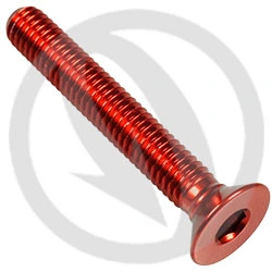 005 bolt - red ergal 7075 - M6 x 40 | Lightech