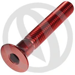 005 bolt - red ergal 7075 T6 - M8 x 50 | Lightech