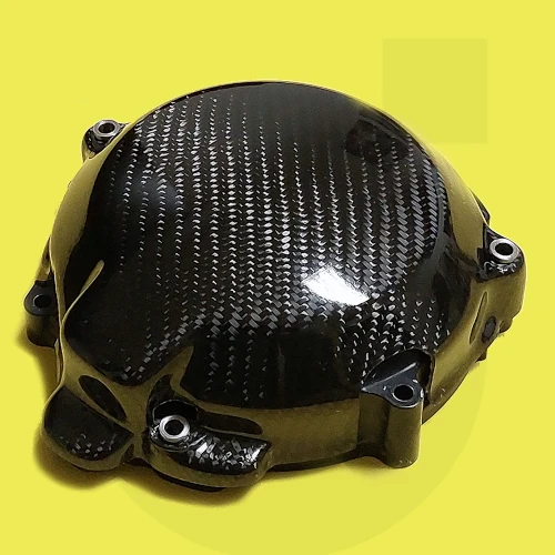 Alternator cover guard | glossy plain carbon