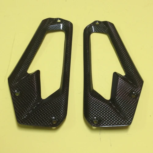 Couple of rider heel guards | glossy plain carbon