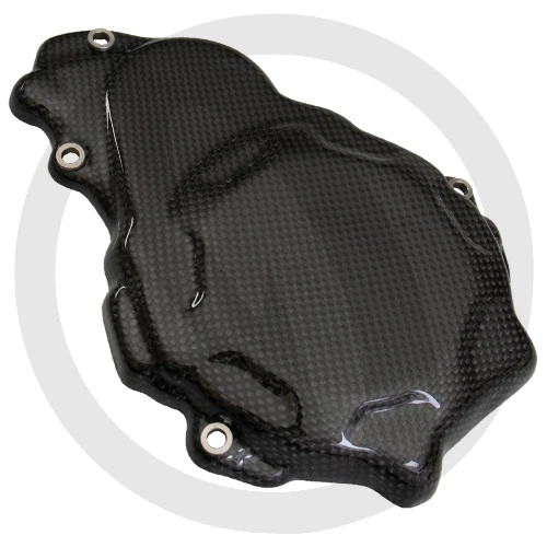 Alternator cover guard | glossy plain carbon