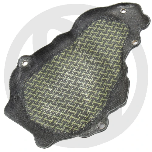 Alternator cover guard | glossy plain carbon