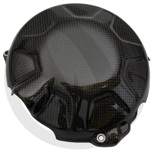 Clutch cover guard | glossy plain carbon