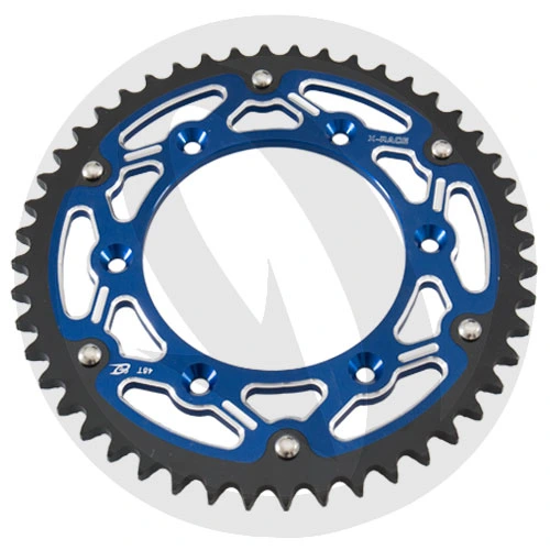 X-Race blue rear sprocket - 48 teeth - pitch 520 | CHT | stock pitch