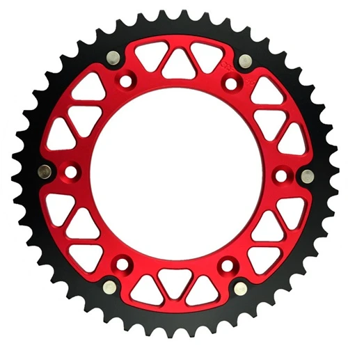 X-Race red rear sprocket - 48 teeth - pitch 520 | CHT | stock pitch