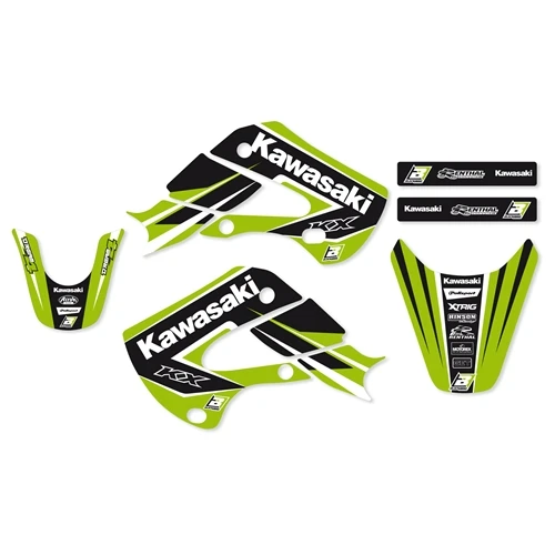 KX65 Swingarm Airbox Number Plate Decals Stickers kx 65 dirtbike graphics