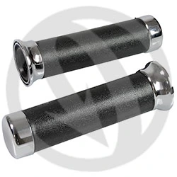 Couple of Domino Style black chrome grips | Domino