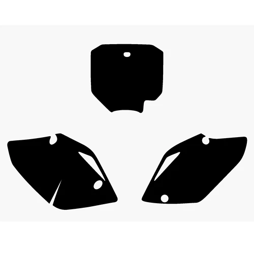 Black number plate sticker kit | Blackbird Racing