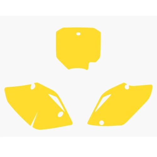Yellow number plate sticker kit | Blackbird Racing