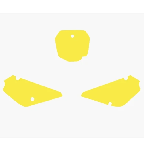 Fluo yellow number plate sticker kit | Blackbird Racing