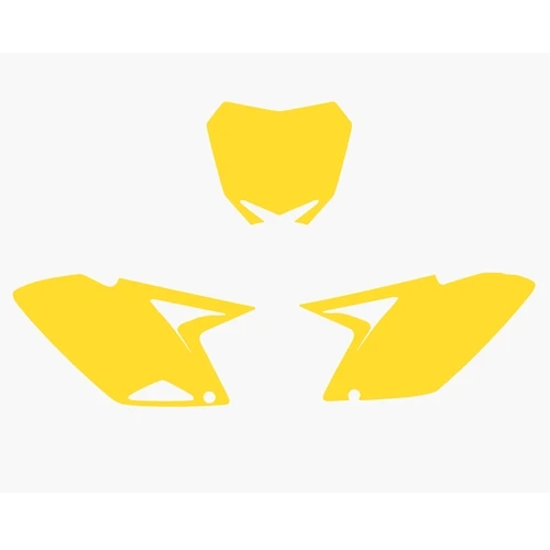 Yellow number plate sticker kit | Blackbird Racing
