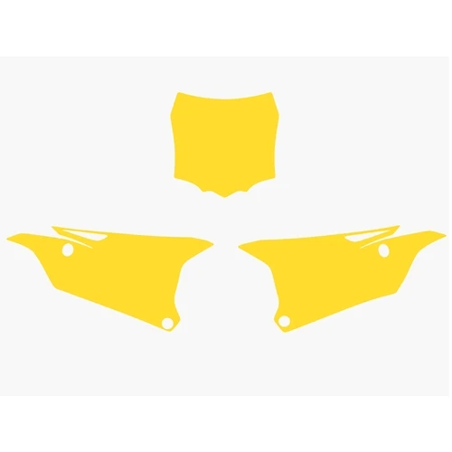 Kit adesivi portanumero giallo | Blackbird Racing