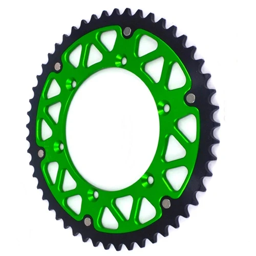 X-Race green rear sprocket - 48 teeth - pitch 520 | CHT | stock pitch