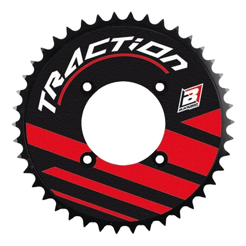 Couple of Trial Traction red rear sprocket stickers | Blackbird Racing
