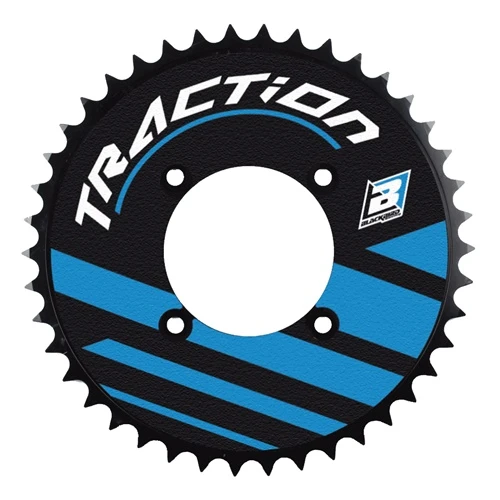 Couple of Trial Traction blue rear sprocket stickers | Blackbird Racing