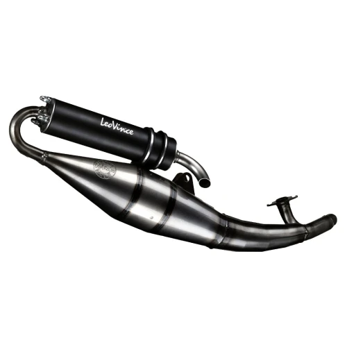 Hand Made TT black racing full exhaust system | LeoVince
