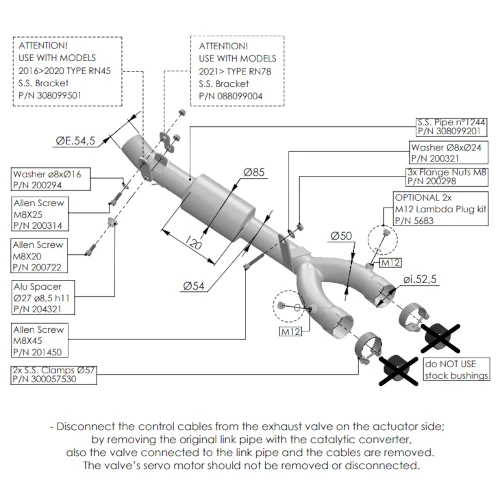 Cat eliminator link pipe | LeoVince