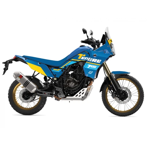 Blue Rally Raid stickers and seat cover | Blackbird Racing