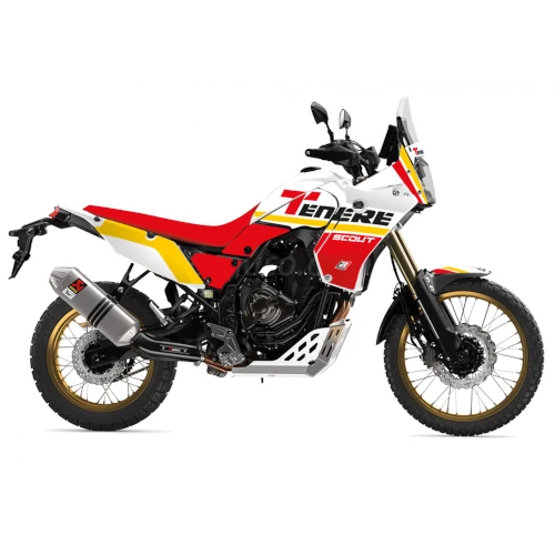 Red Rally Raid stickers and seat cover | Blackbird Racing