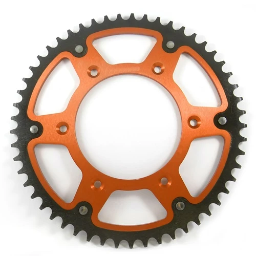 X-Race orange rear sprocket - 48 teeth - pitch 520 | CHT | stock pitch