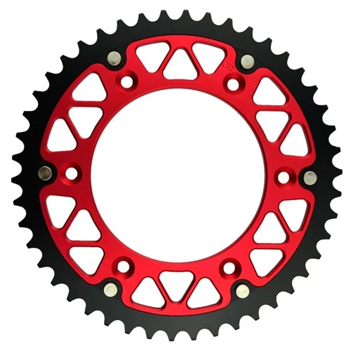 X-Race red rear sprocket - 50 teeth - pitch 520 | CHT | stock pitch