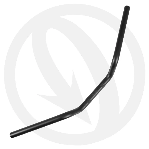 Medium bend black handlebar | Tommaselli