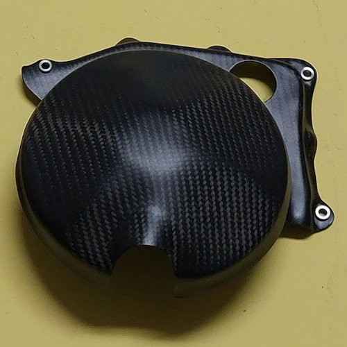 Clutch cover guard | glossy twill carbon