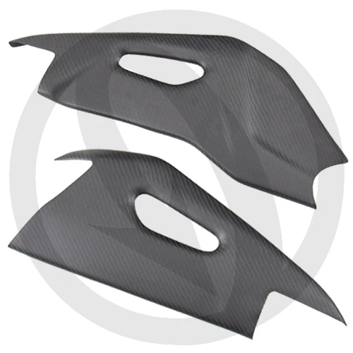 Couple of swingarm guards | glossy twill carbon