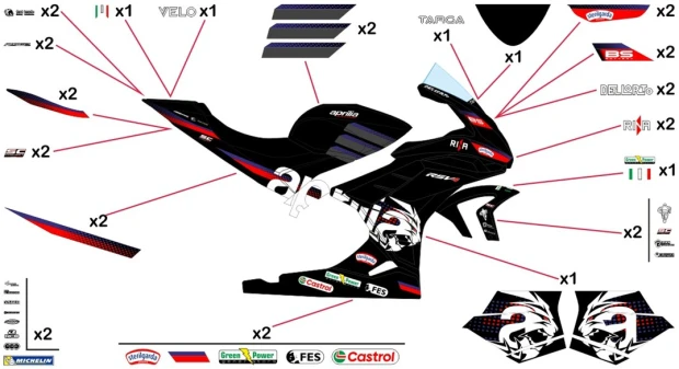 Stickers Aprilia Racing MotoGP 2026 | race