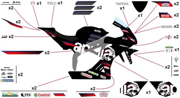 Stickers Aprilia Racing MotoGP 2026 | race