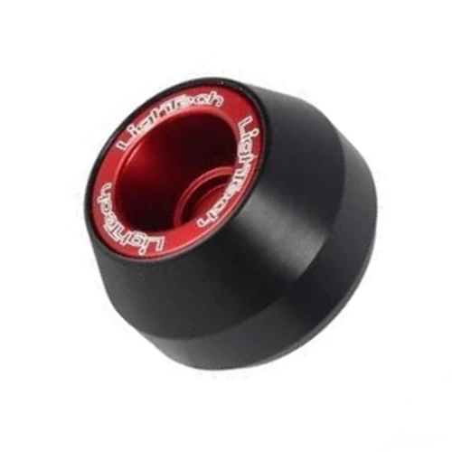 Couple of black red rear wheel axle crash protectors | Lightech