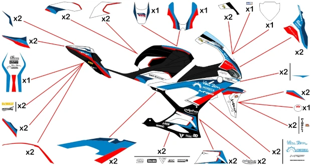 Kit adesivi replica BMW Alpha Racing 2019 | corsa