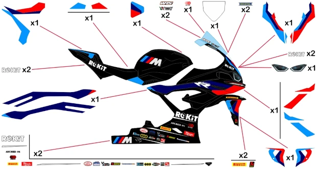 Stickers replica BMW Motorrad WSBK 2024 | race