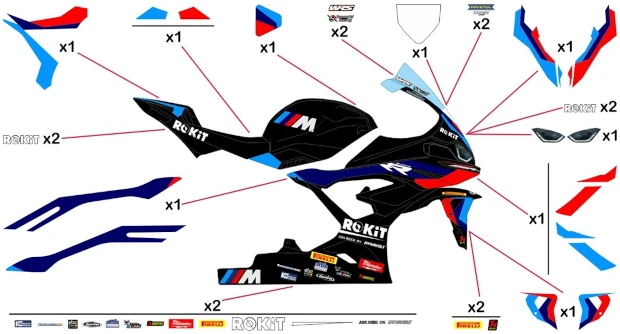 Stickers replica BMW Motorrad WSBK 2023 | race