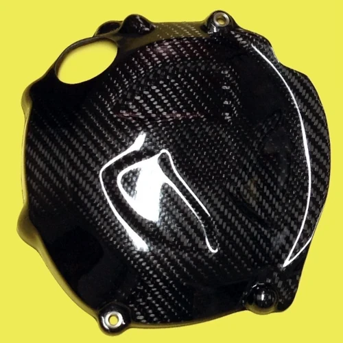 Clutch cover guard | glossy plain carbon