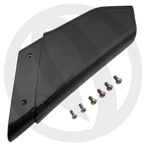 Exhaust end cap | glossy carbon