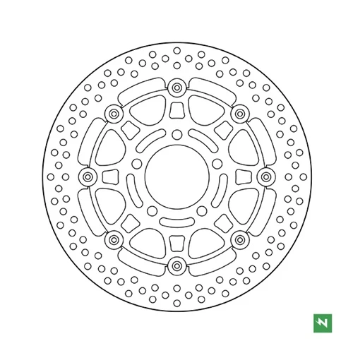 Floating brake disc EF | Newfren (front)