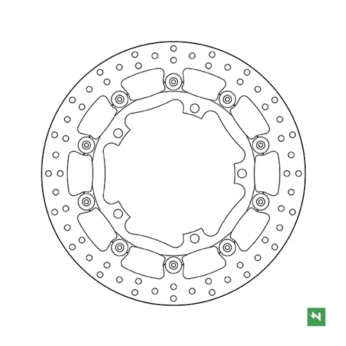 Vintage floating brake disc | Newfren (front)