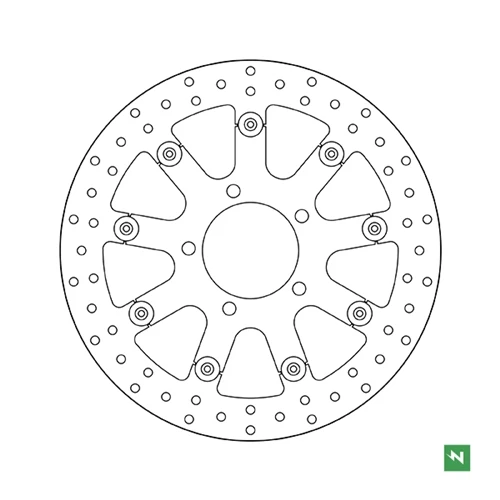 Vintage floating brake disc | Newfren (front)