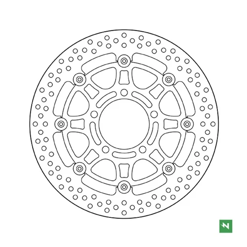 Floating brake disc EF | Newfren (front)